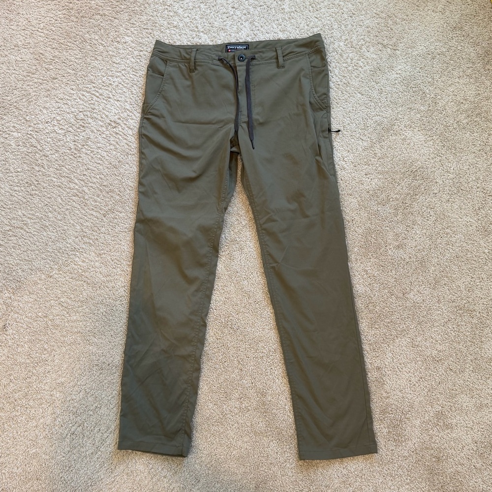 686 Everywhere Pant Mens 34x32 Slim Fit Dusty Fatigue Green